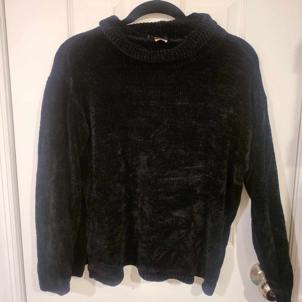 SARAH ARIZONE TM Black Thick Sweater